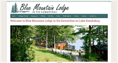 Desktop Screenshot of bluemountainlodge.ca
