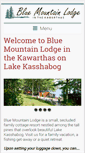 Mobile Screenshot of bluemountainlodge.ca